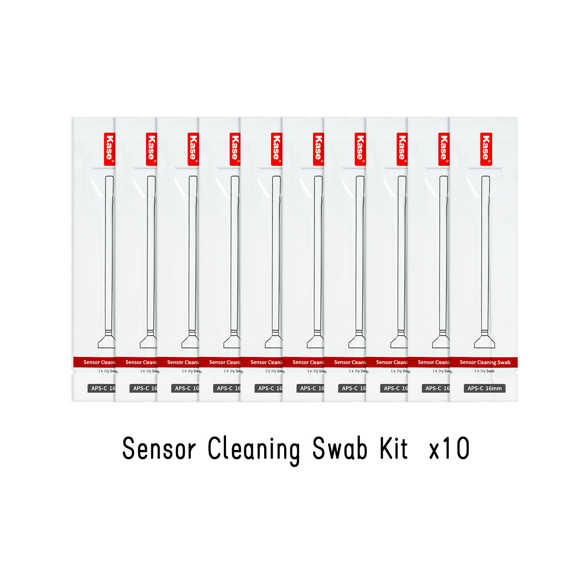 Kit de 10 piezas swab para limpieza de sensor apsc (16mm) - Imagen 2